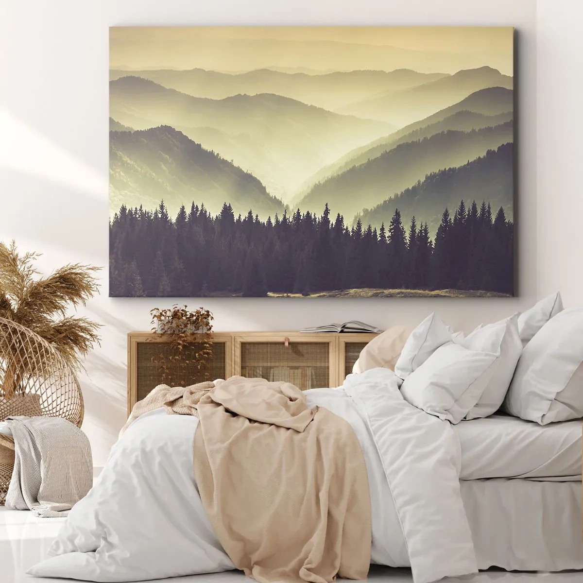 Canvas picture - In a Faraway Land, Past the Mountains - 100x70 cm