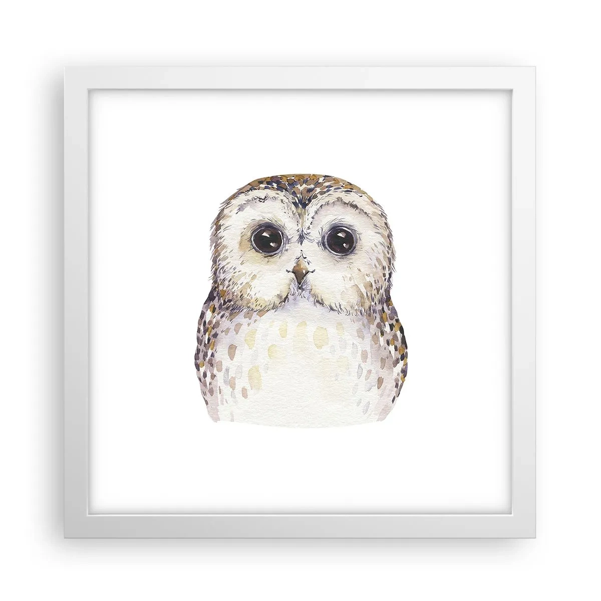 Poster in white frmae - Look Me in the Eyes - 30x30 cm