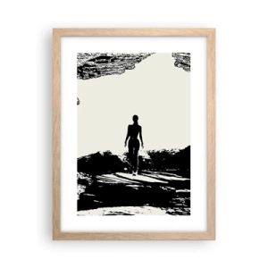 Poster in light oak frame - New Look - 30x40 cm