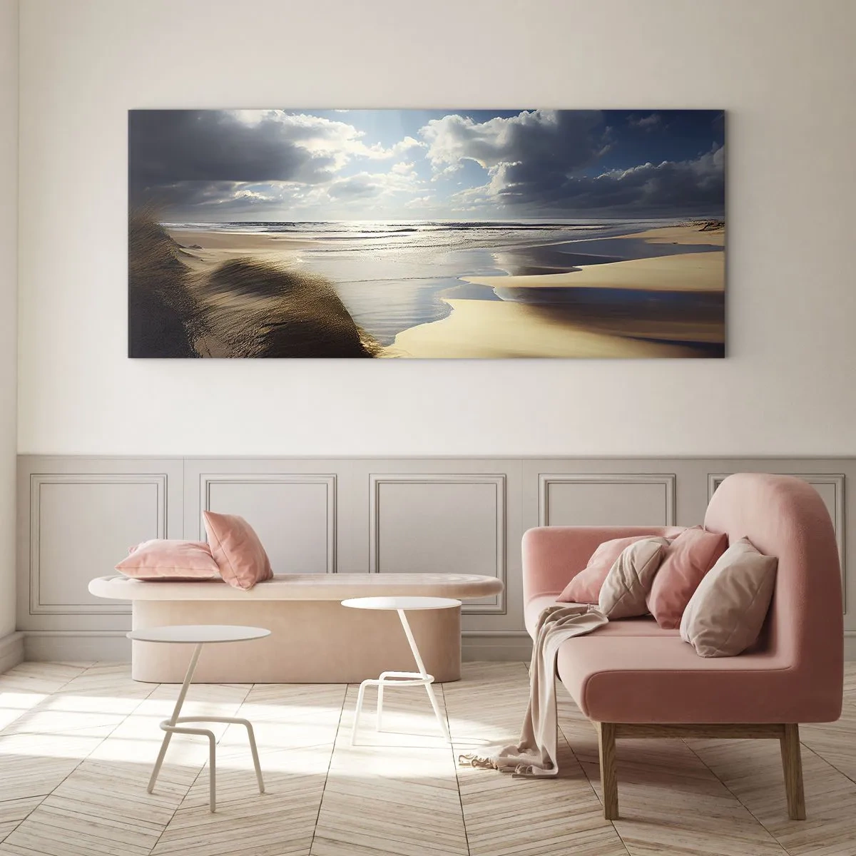 Glass picture - Beach, Wild Beach - 100x40 cm