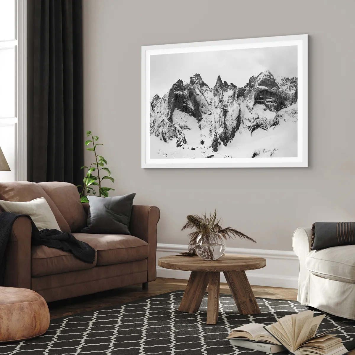 Poster in white frmae - Granite Ridge - 70x50 cm