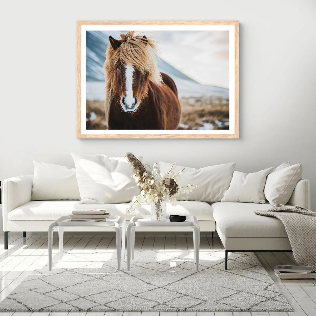 Poster in light oak frame - Can You Feel the Freedom? - 70x50 cm