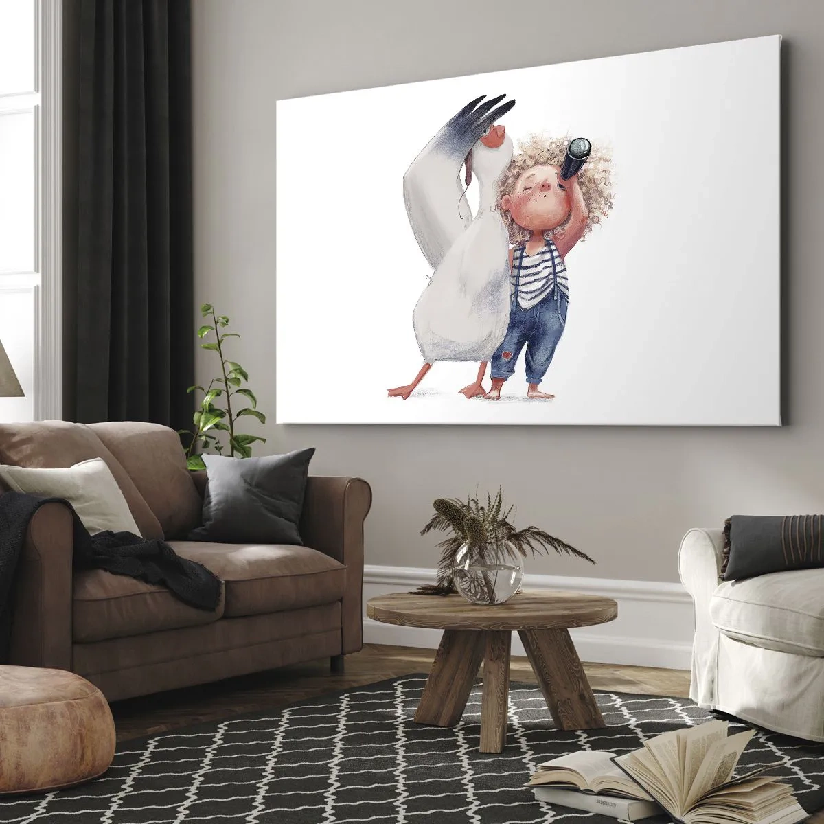 Canvas picture - Plan of a Great Journey - 100x70 cm