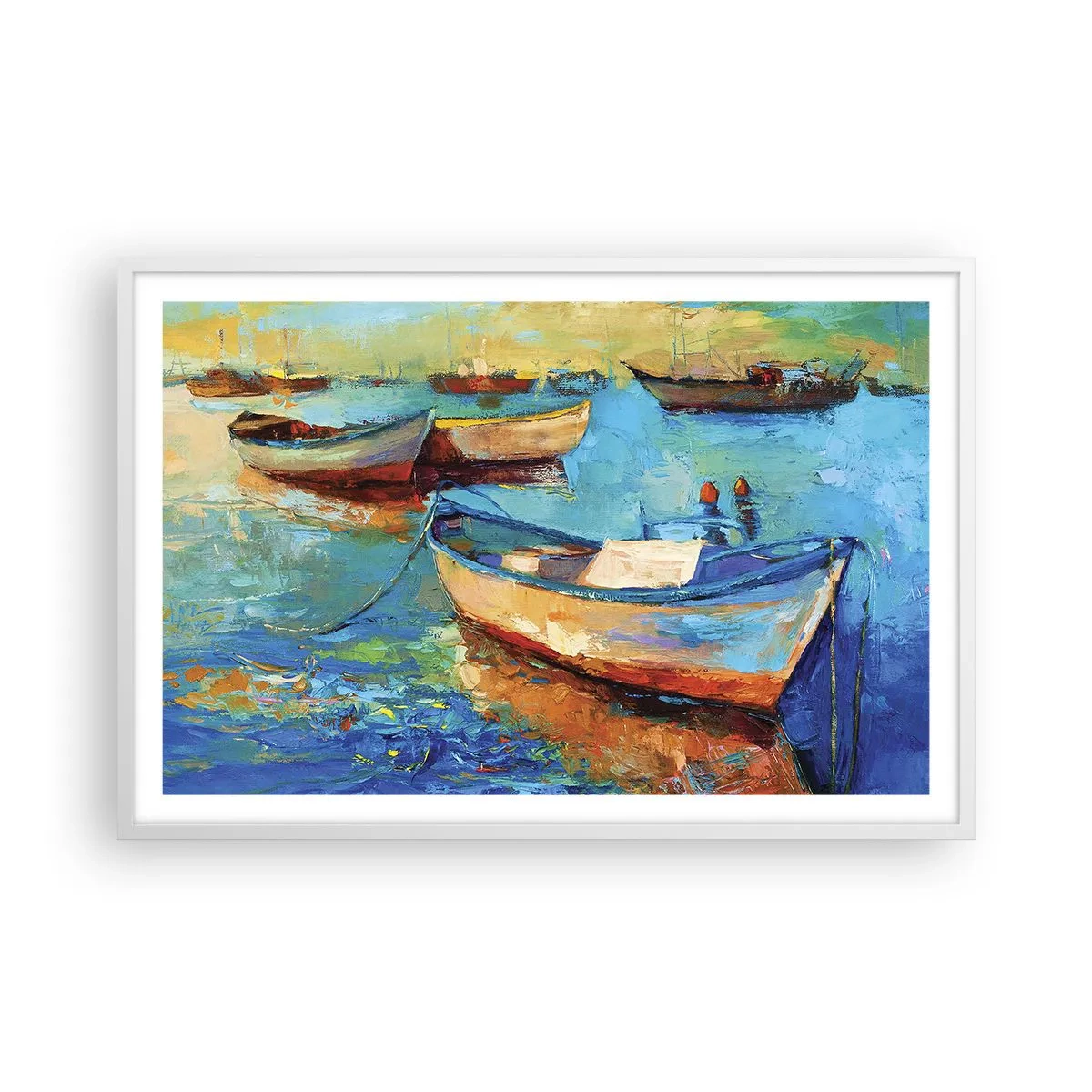Poster in white frmae - In a Southern Bay - 91x61 cm