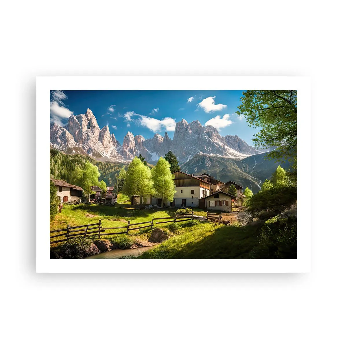 Poster - Alpine Idyll - 70x50 cm