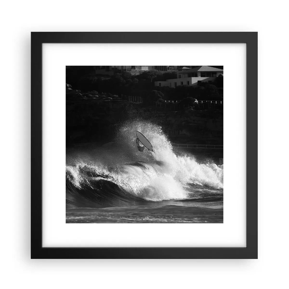 Poster in black frame - Challenge Accepted! - 30x30 cm