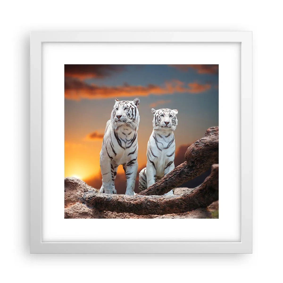 Poster in white frmae - Just Like in Narnia - 30x30 cm
