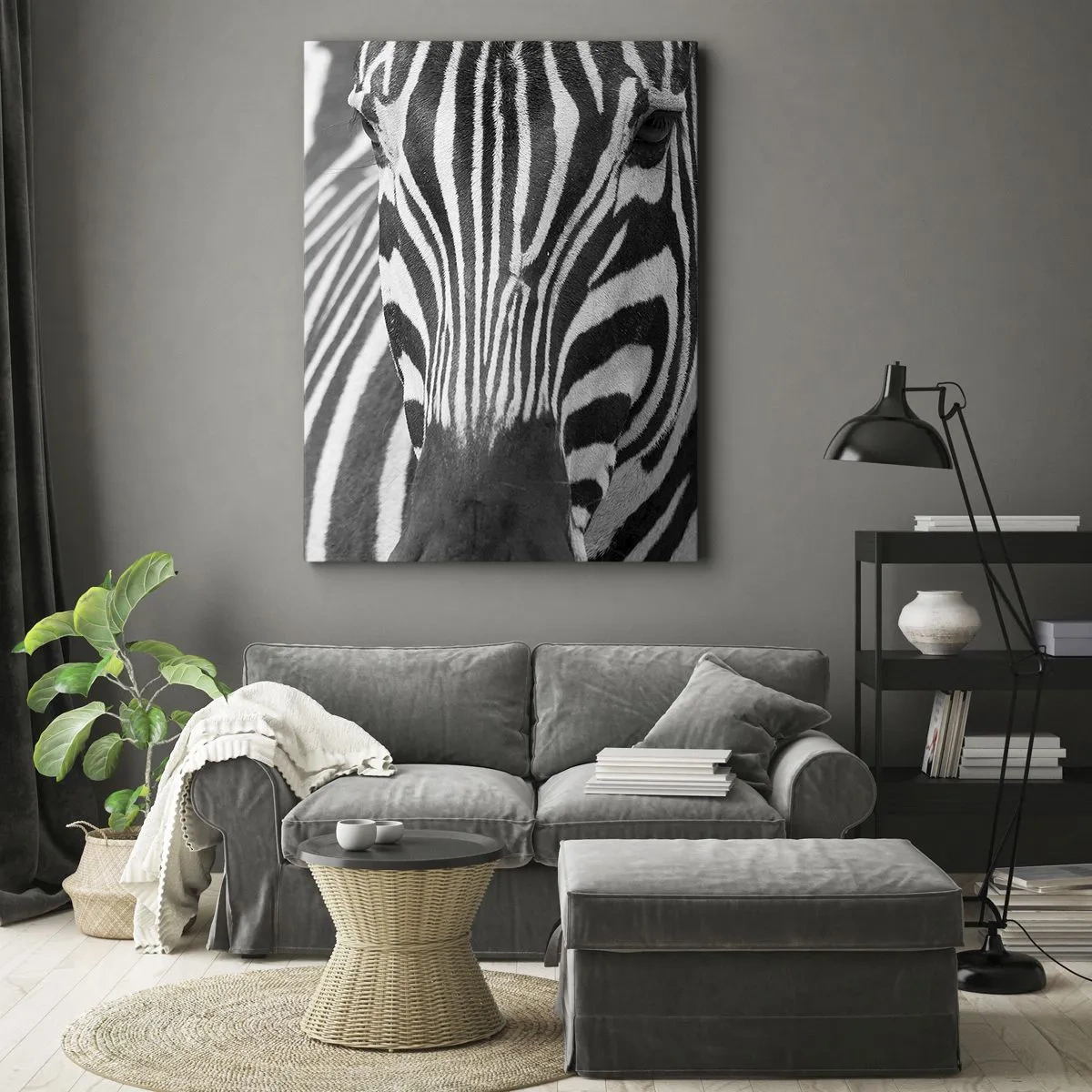 Canvas picture - World Is Black and White - 65x120 cm