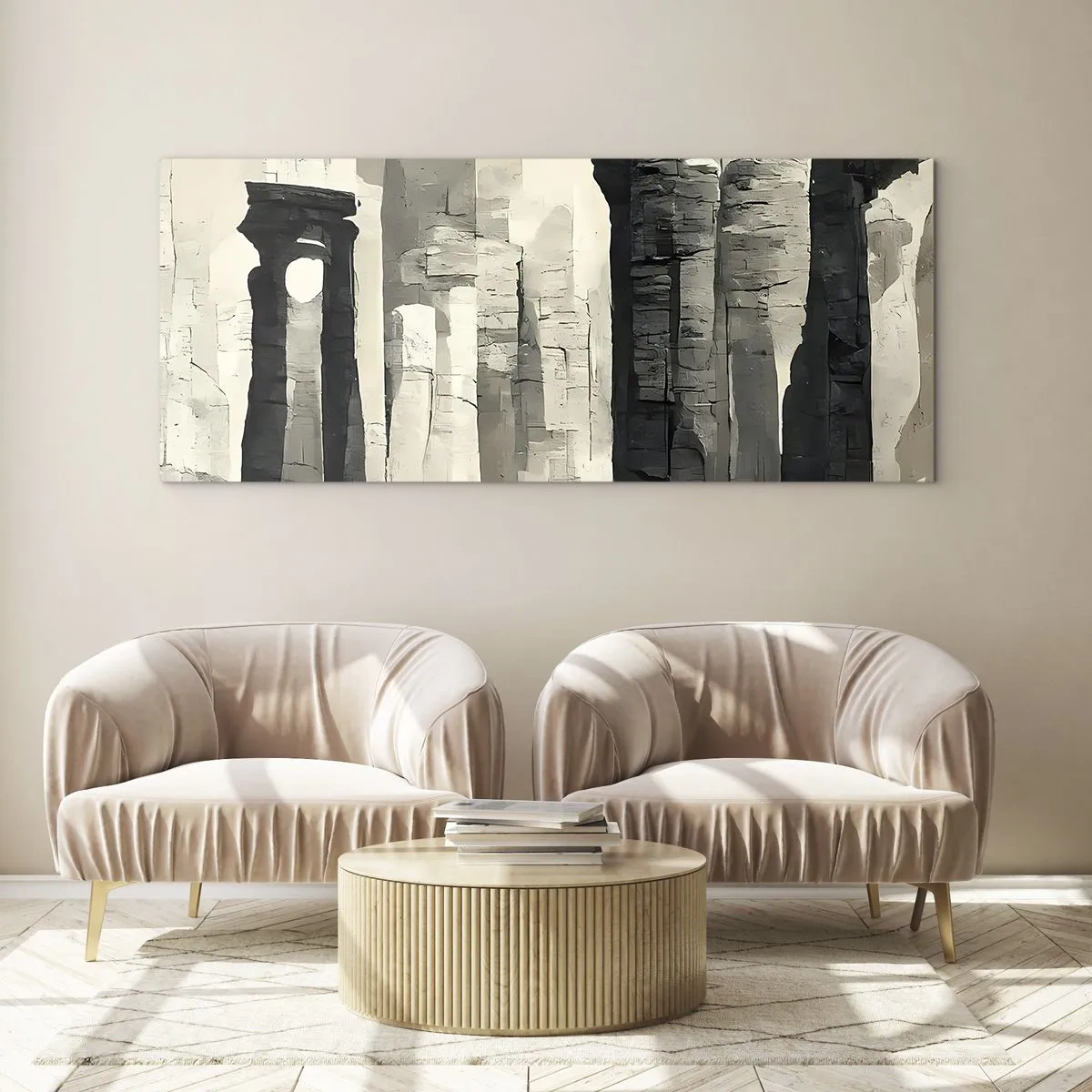 Glass picture - Majesty of Antiquity - 100x40 cm