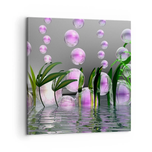 Canvas picture - Reflexive Composition of Lightness and Life - 60x60 cm