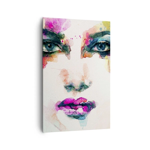 Canvas picture - Portrait Painted by a Rainbow - 80x120 cm