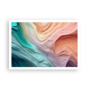 Poster - Rainbow Wave - 100x70 cm