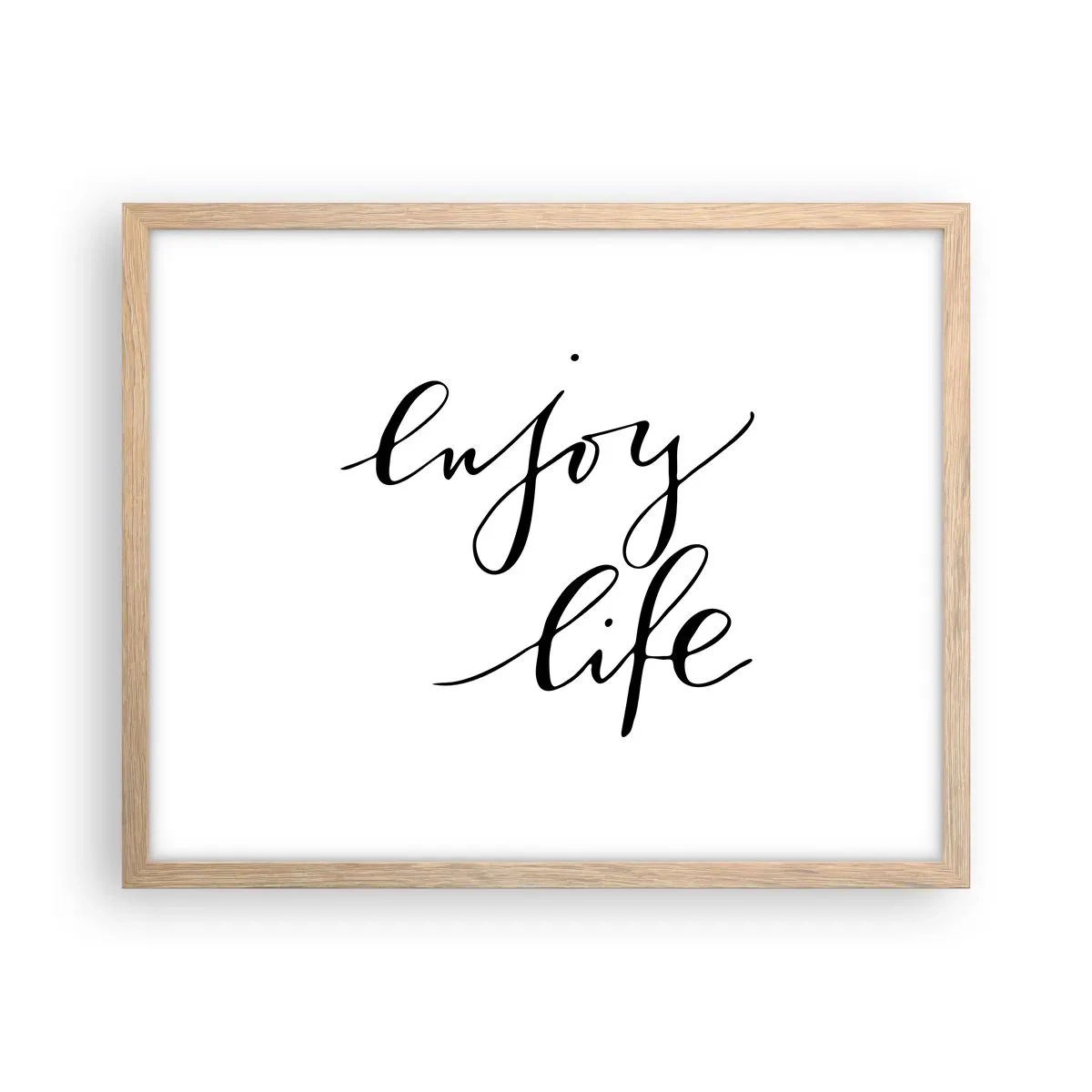 Poster in light oak frame - Nothing to Add… - 50x40 cm