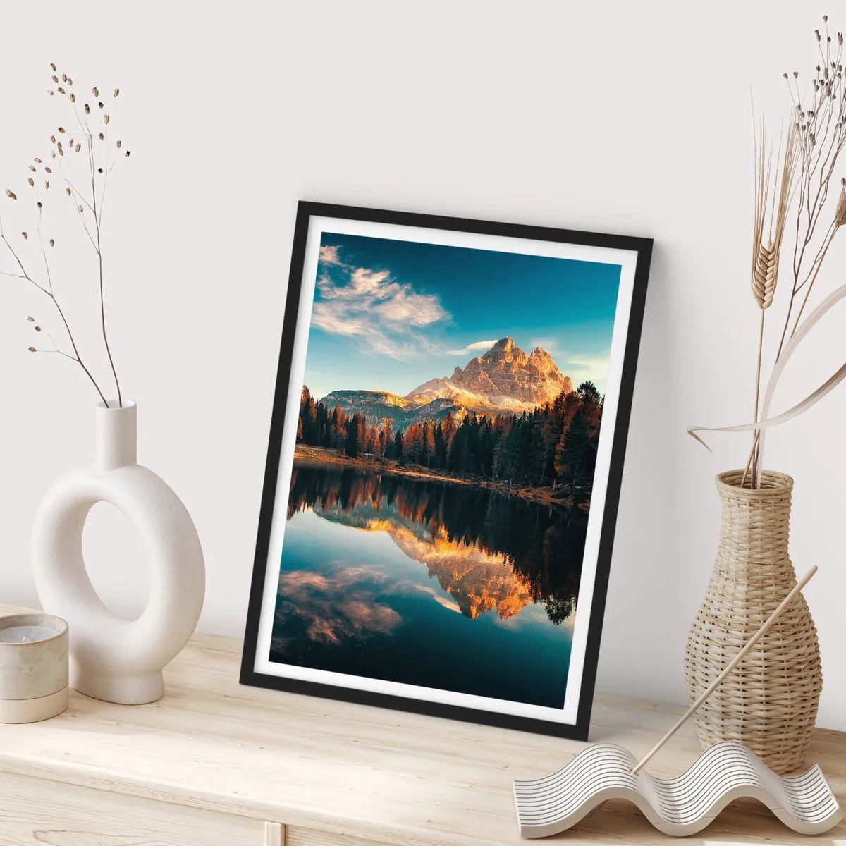 Poster in black frame - Double Landscape - 40x50 cm