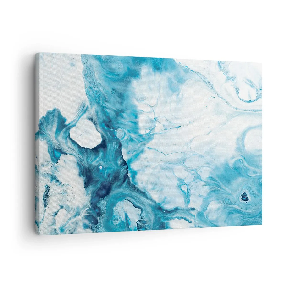 Canvas picture - Abstract pattern in shades of blue - 70x50cm - Concert of Blue - Modern wall decoration for the living room and bedroom ARTTOR