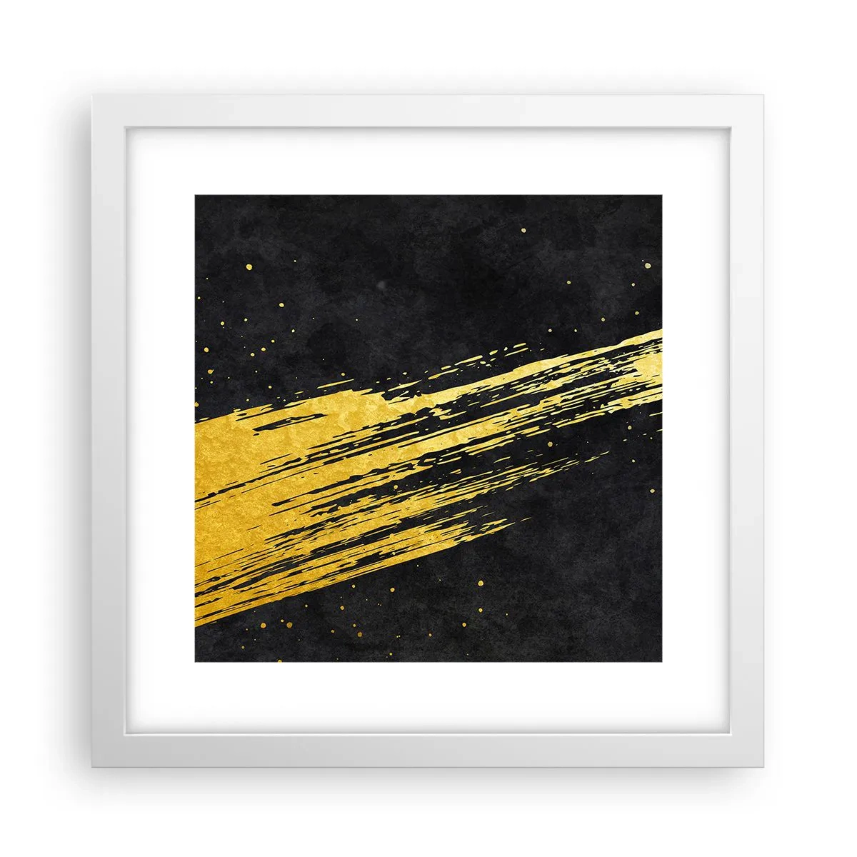 Poster in white frmae - Jump to the Outer Space - 30x30 cm