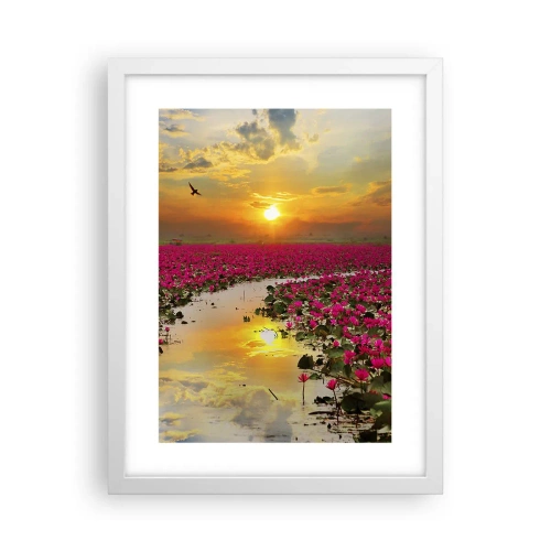 Poster in white frmae - Secret Life of a Lake - 30x40 cm