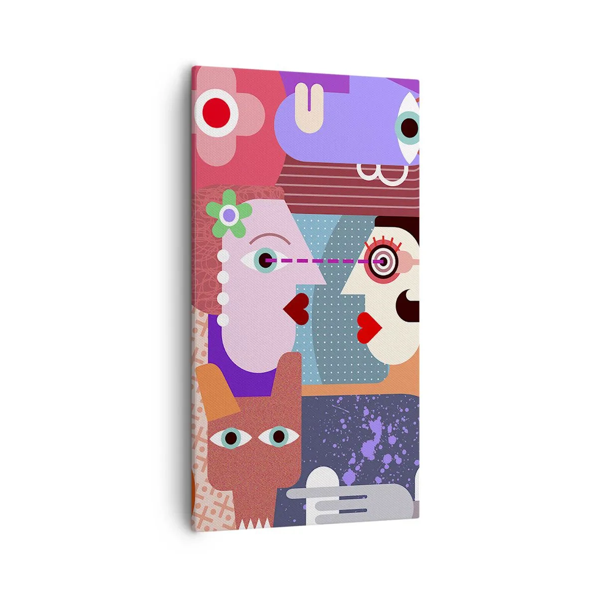 Canvas picture - Eye to Eye - 55x100 cm