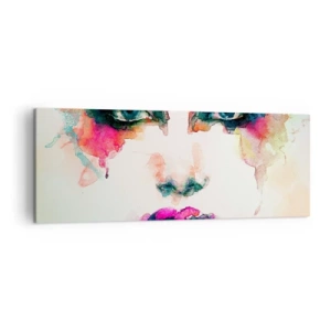 Canvas picture - Portrait Painted by a Rainbow - 140x50 cm