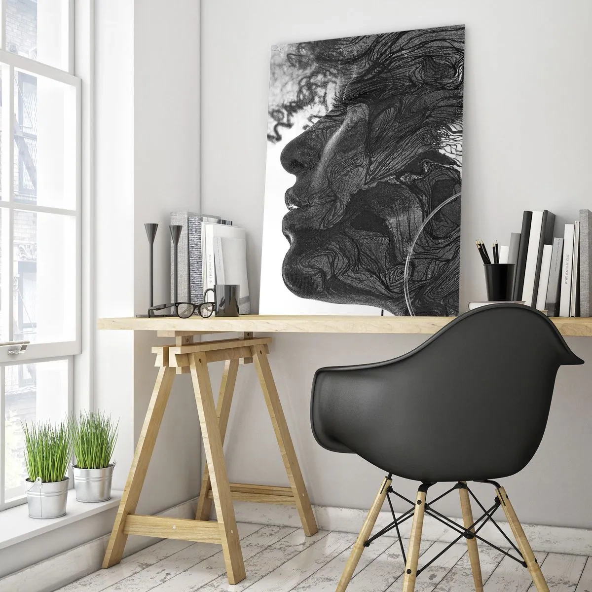 Glass picture - Wrapped up in Dreams - 50x70 cm