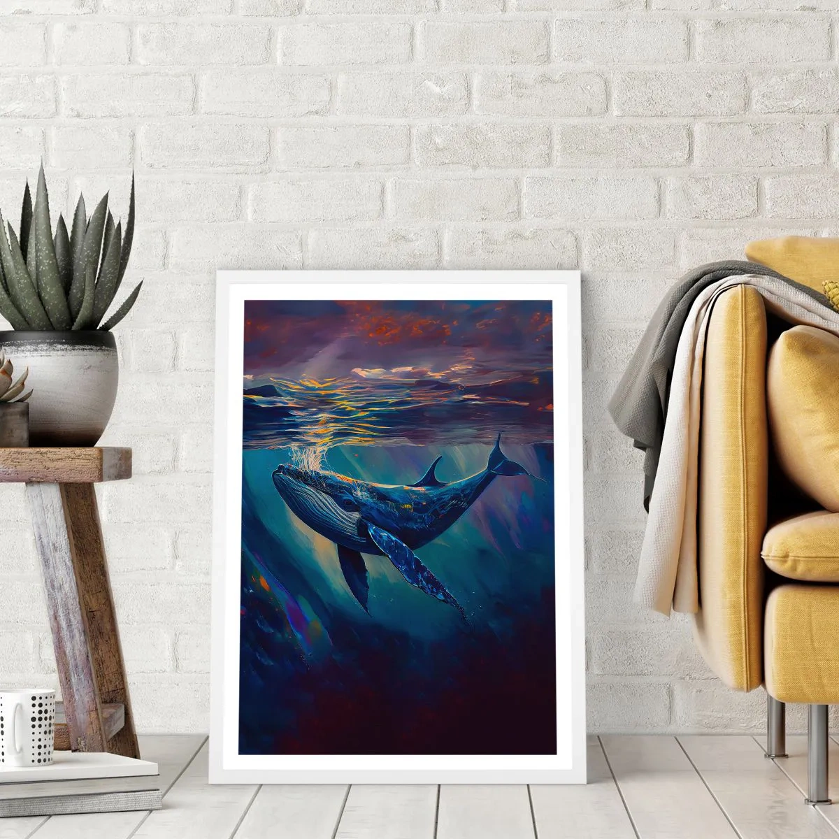 Poster in white frmae - Welcome to My World - 30x40 cm