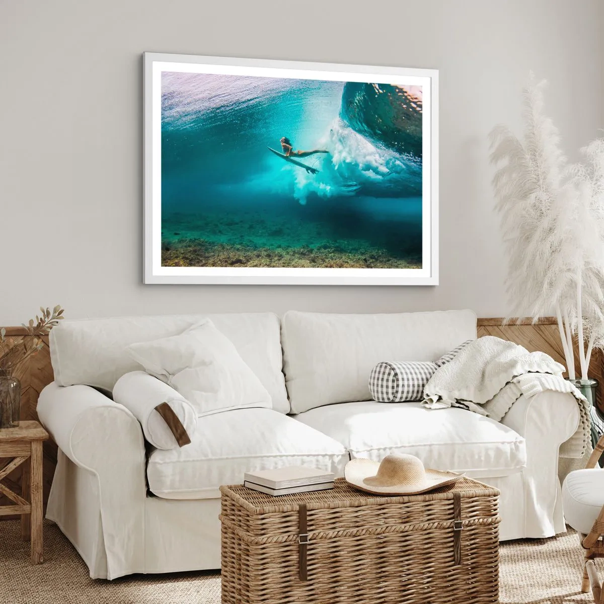 Poster in white frmae - Undewater World - 70x50 cm