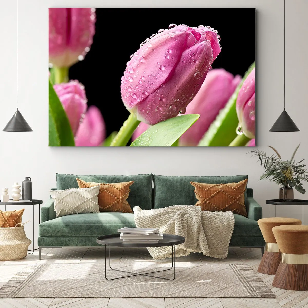 Canvas picture - Lilac Dream in a Dew - 100x70 cm