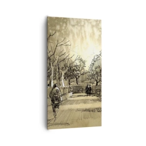 Canvas picture - Moment Stopped with a Feather - 65x120 cm