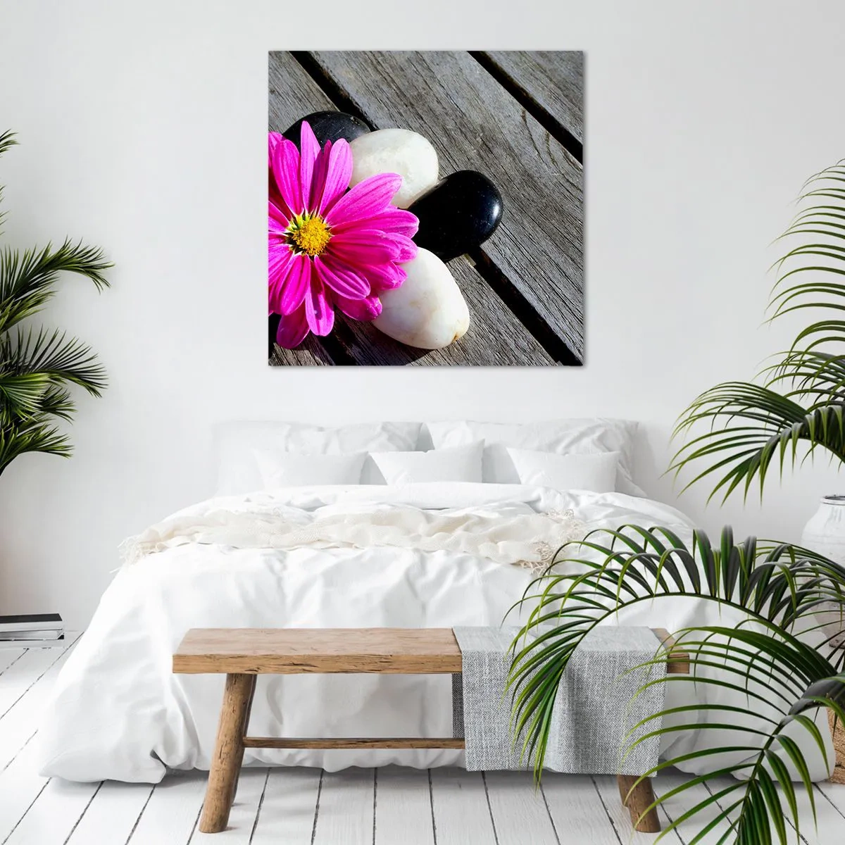 Canvas picture - Rest on a Pier - 70x70 cm