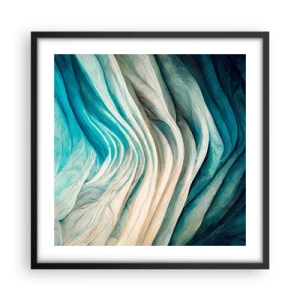 Poster in black frame - Blue Insatiability - 50x50 cm