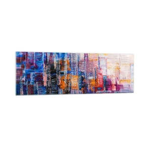 Glass picture - Joyful Metropolis - 160x50 cm