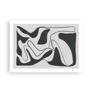 Poster - Abstract Fun in a Maze - 70x50 cm