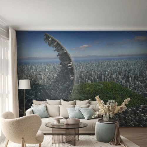 Photo Wallpaper Premium Canvas - Nature Is Eternal - Abstraction, Architecture, Design - 450x315 cm
