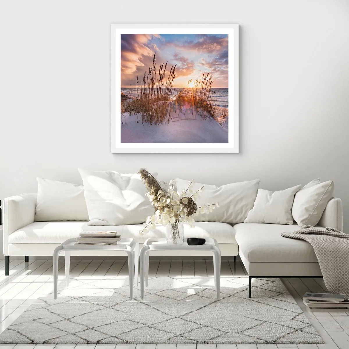 Poster in white frmae - Farewell to the Sun and Wind - 50x50 cm