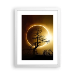 Poster in white frmae - Total Eclipse - 30x40 cm