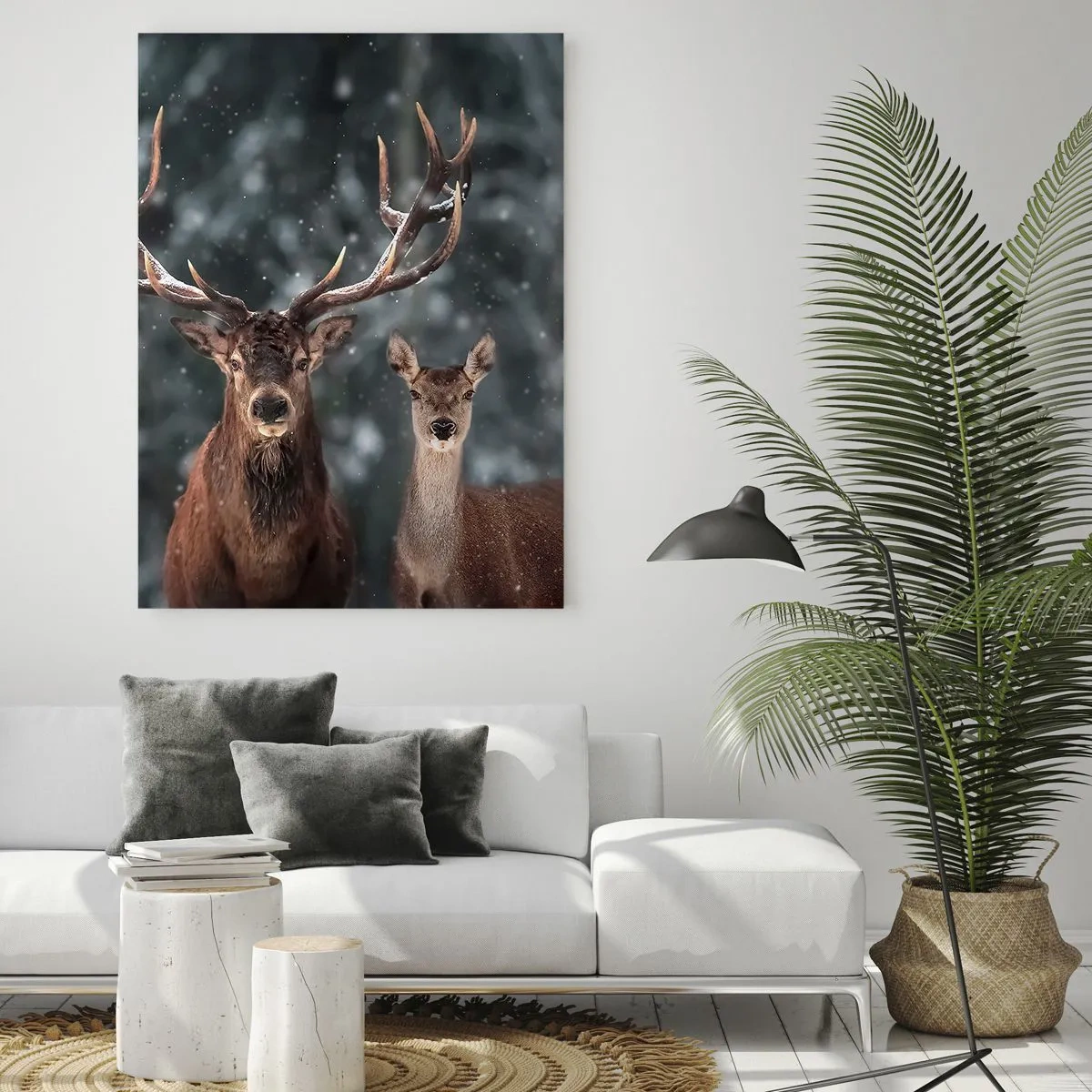 Glass picture - Master of the Forest with His Wife - 50x70 cm
