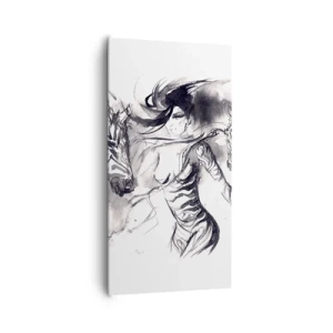 Canvas picture - Dancing With Zebras - 65x120 cm