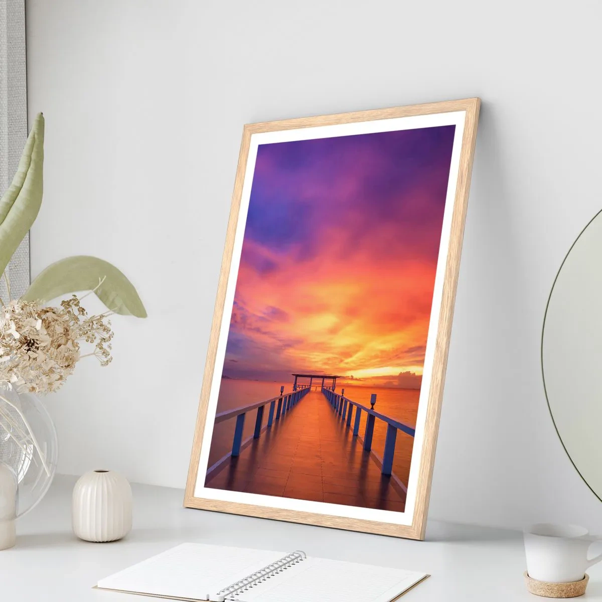 Poster in light oak frame - Limitless - 61x91 cm