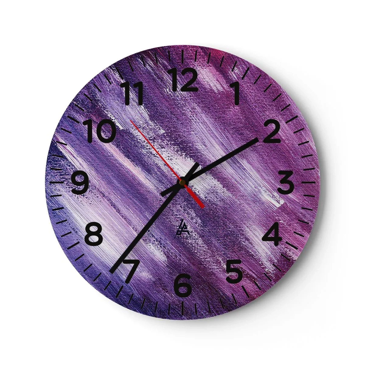 Wall clock - Clock on glass - When a Sunny Wind Is Blowing - 30x30 cm
