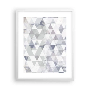 Poster in white frmae - In the Rhythm of a Triangle - 40x50 cm