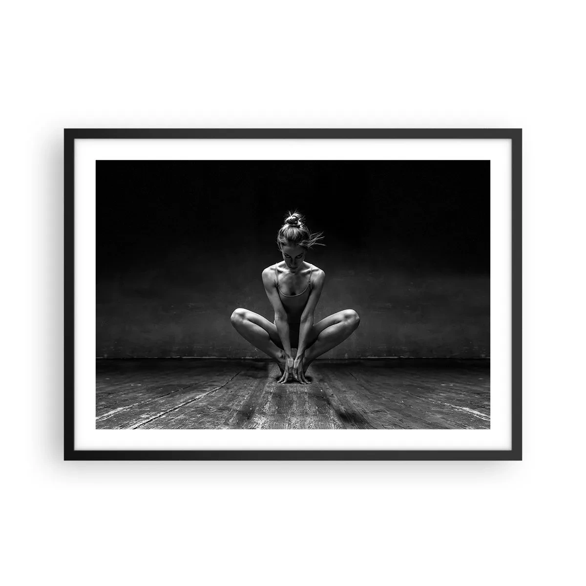Poster in black frame - Concentration of Dancing Energy - 70x50 cm