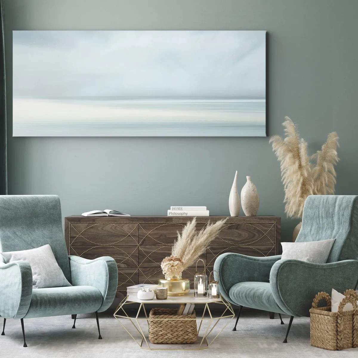 Canvas picture - Calm up to the Horizon - 100x40 cm