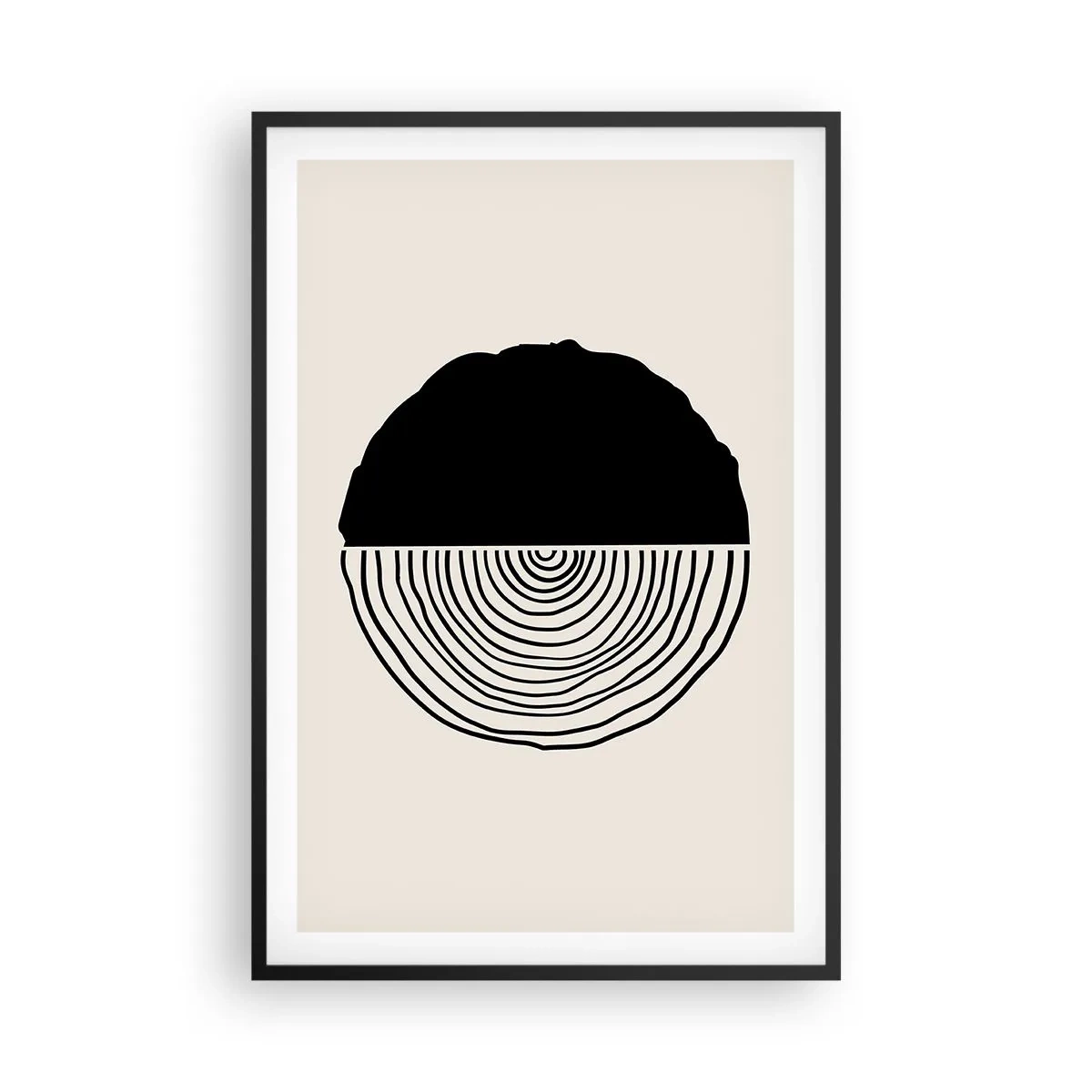 Poster in black frame - Half-half - 61x91 cm