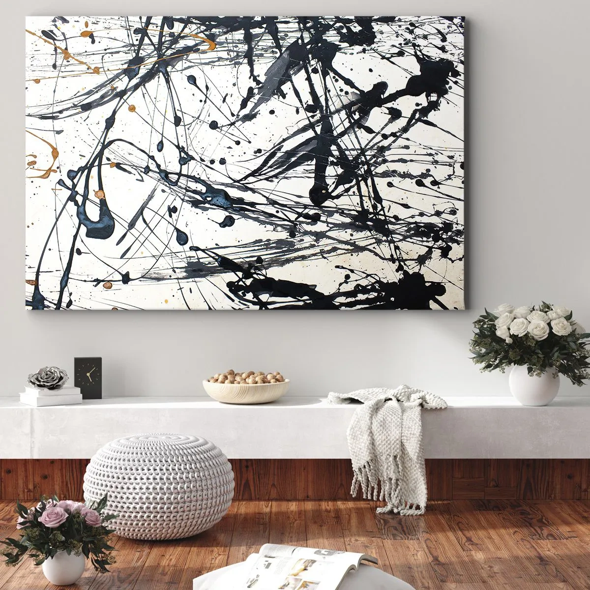 Canvas picture - Expressionist Abstract - 100x70 cm