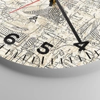 Clock face with numbers