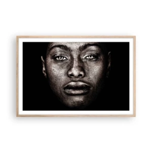 Poster in light oak frame - One Tear - 91x61 cm