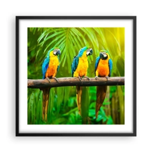 Poster in black frame - Did You Hear that She…? - 50x50 cm