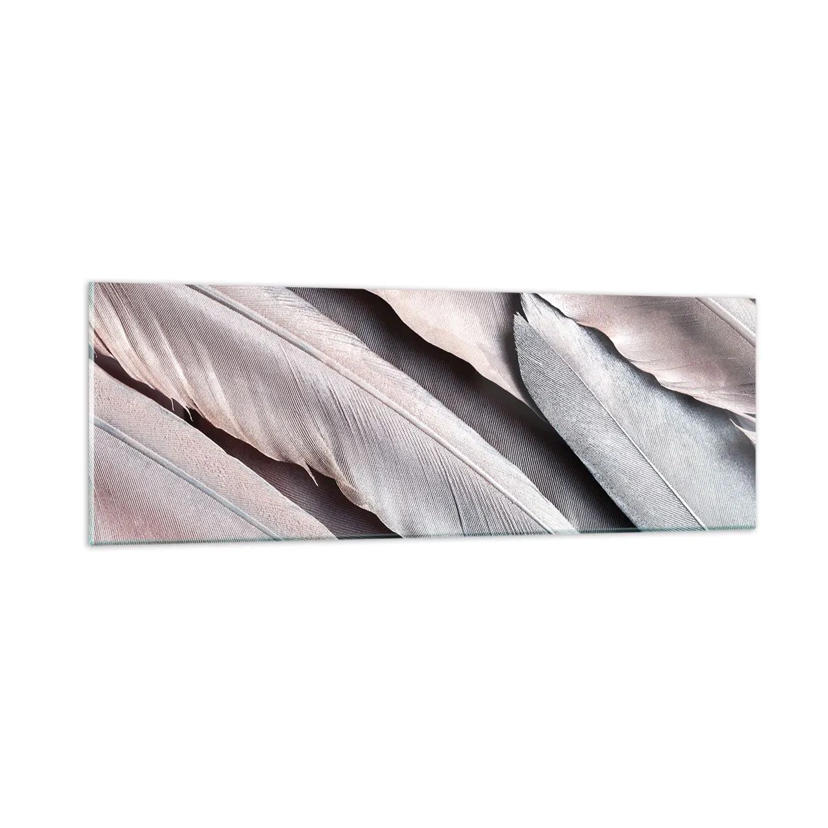 Glass picture - In Pink Silverness - 90x30 cm