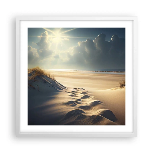 Poster in white frmae - Calming Landscape - 50x50 cm