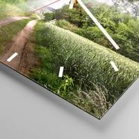 Clock face with lines